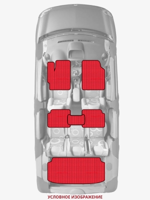 ЭВА коврики «Queen Lux» комплект для Chevrolet C/K-Series (4G)